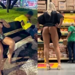 Blonde Wife exibicionista nua em público fotos amadoras pelada.
