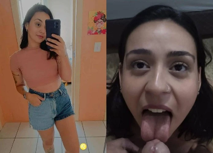 Casada vazada mamando pica